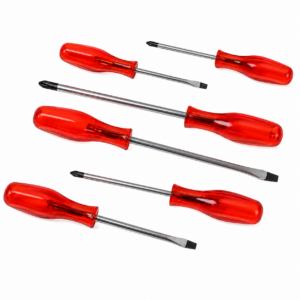 6-Piece Black Tipped Screwdriver Set